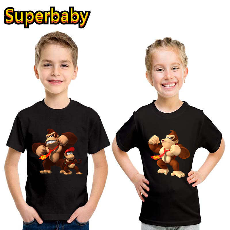 Baby Products Store - 子供のための半袖コットンTシャツ,漫画の服,男の子と女の子,夏