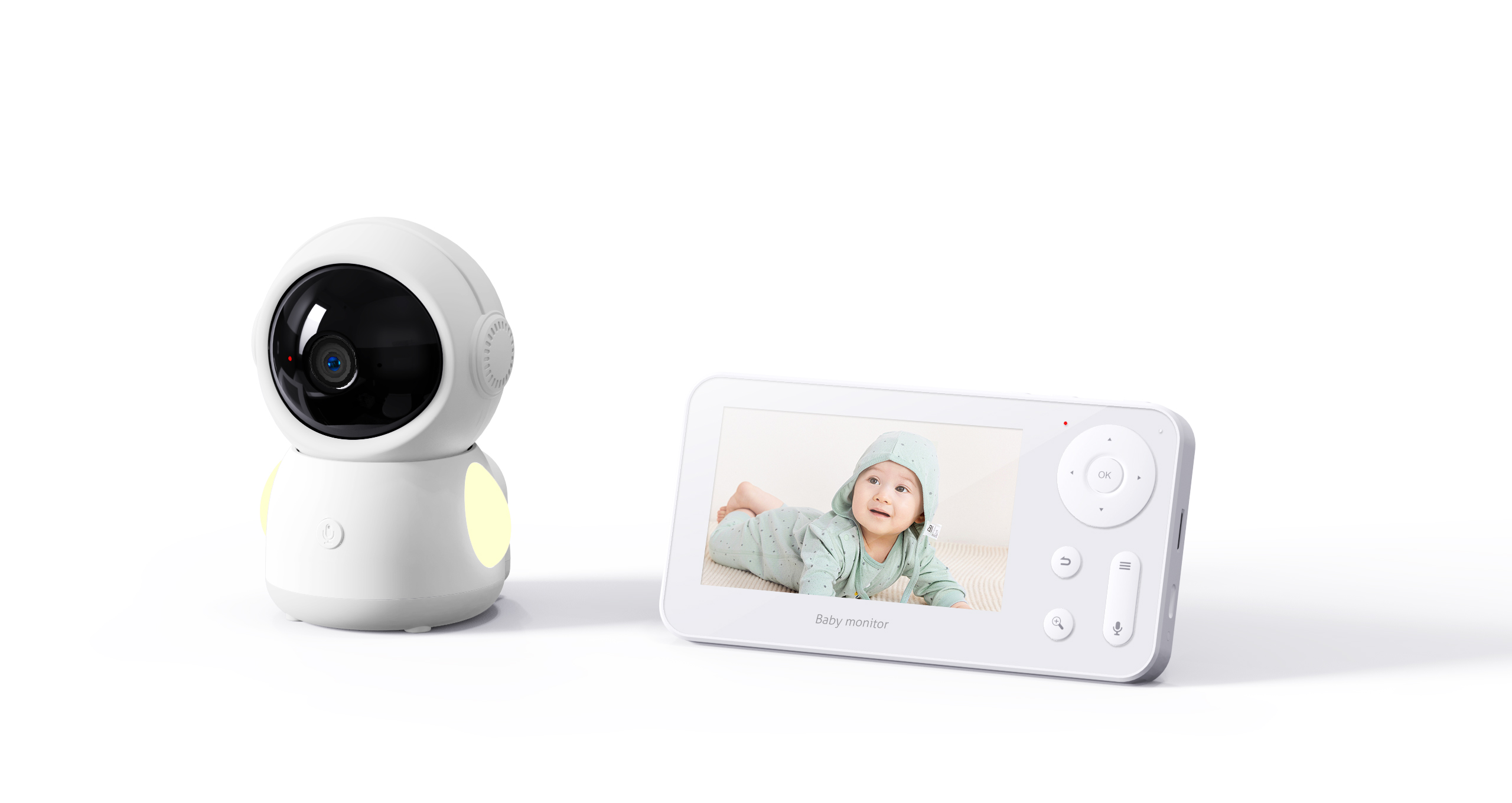 Wireless Baby Monitor - 4.3インチ画面 2MP 1080P フルカラーインターホン WIFI ベビーモニター