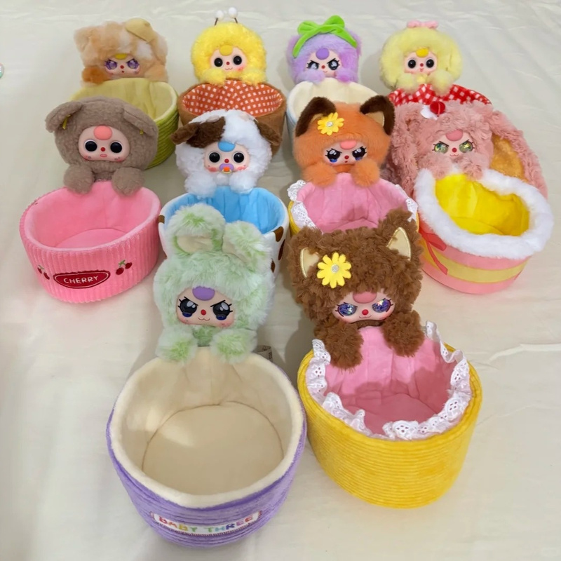 Baby Products Gift Baskets - オリジナルベビー 3 つの収納バスケットビニールぬいぐるみブラインドボックスペンホルダーかわいいデスクトップ収納飾りミステリーボックスサプライズおもちゃギフト
