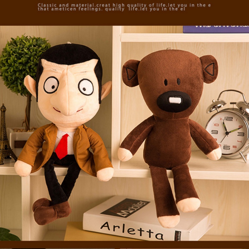 Baby Products Teddy Bear - 豆型のテディベアぬいぐるみ、コメディ漫画映画のキャラクター、かわいい動物の赤ちゃんぬいぐるみ、ミニ枕飾り、柔らかい人形、誕生日プレゼント