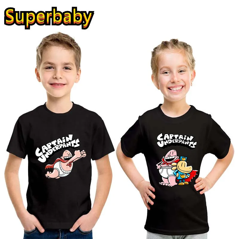 Baby Products Store - ホット販売漫画キッズ Tシャツキャプテンパンツスーパーヒーローグラフィックおかしい赤ちゃん男の子女の子服夏の子供の綿 Tシャツ