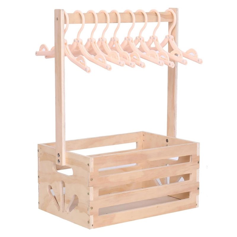 Baby Products Gift Baskets - A25F-木製ベビーシャワーギフトバスケット、クローゼット収納箱、ハンドル付き保育園用バスケット、ベビー用品付きハンギングバスケット