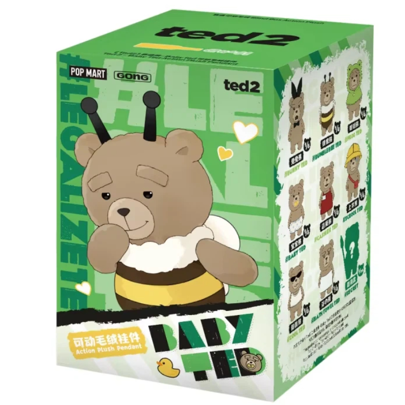 Baby Products Teddy Bear - POPMART TED2 ベビーテッドシリーズブラインドボックスアニメフィギュアテディベア 8 センチぬいぐるみキーホルダーバッグ装飾デスクトップおもちゃ誕生日プレゼント