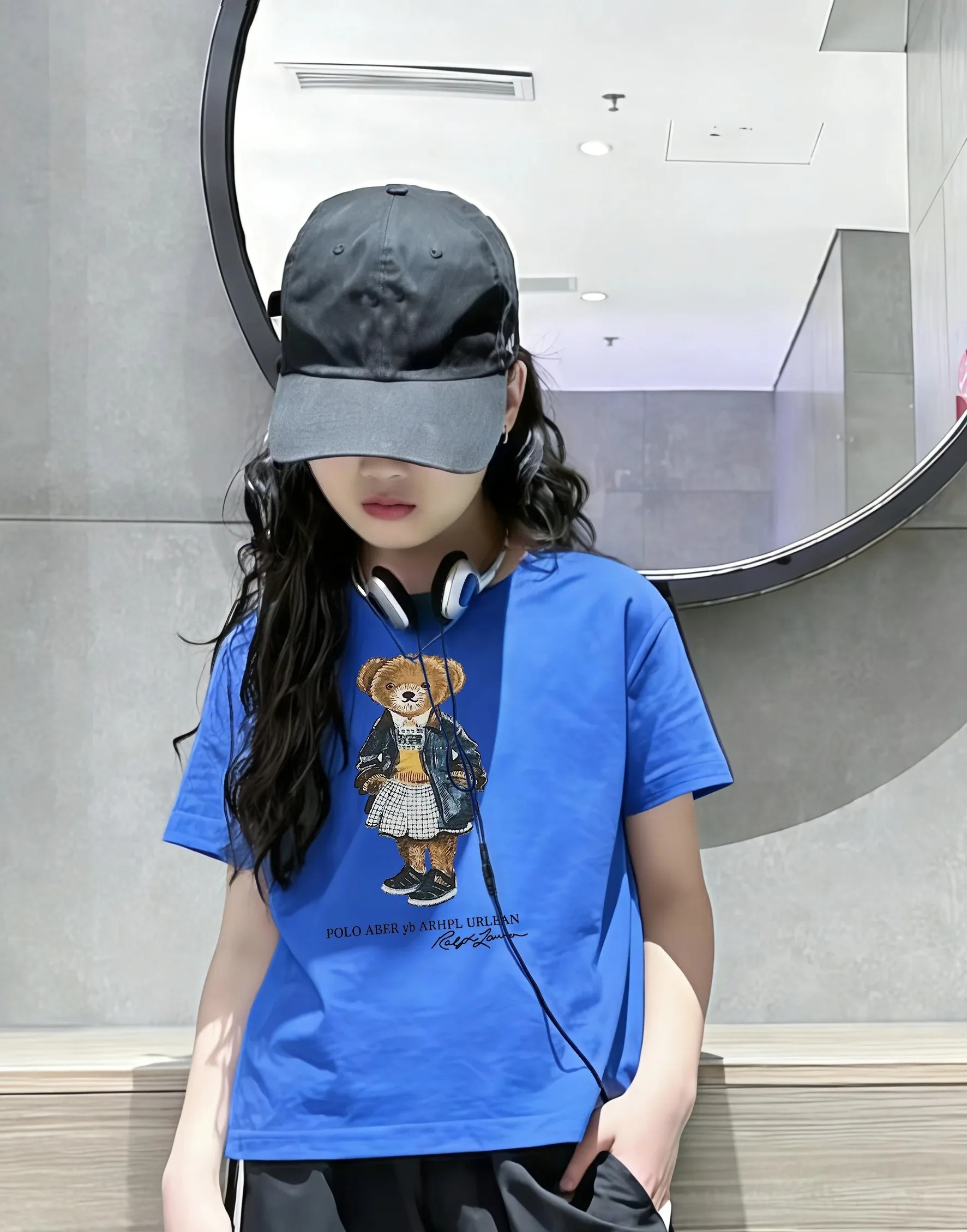 Baby Products Teddy Bear - 新しい子供用Tシャツ、砂糖入り、夏の新作、男の子女の子向け、漫画のテディベア柄半袖Tシャツ、ベビー用、かわいい柄