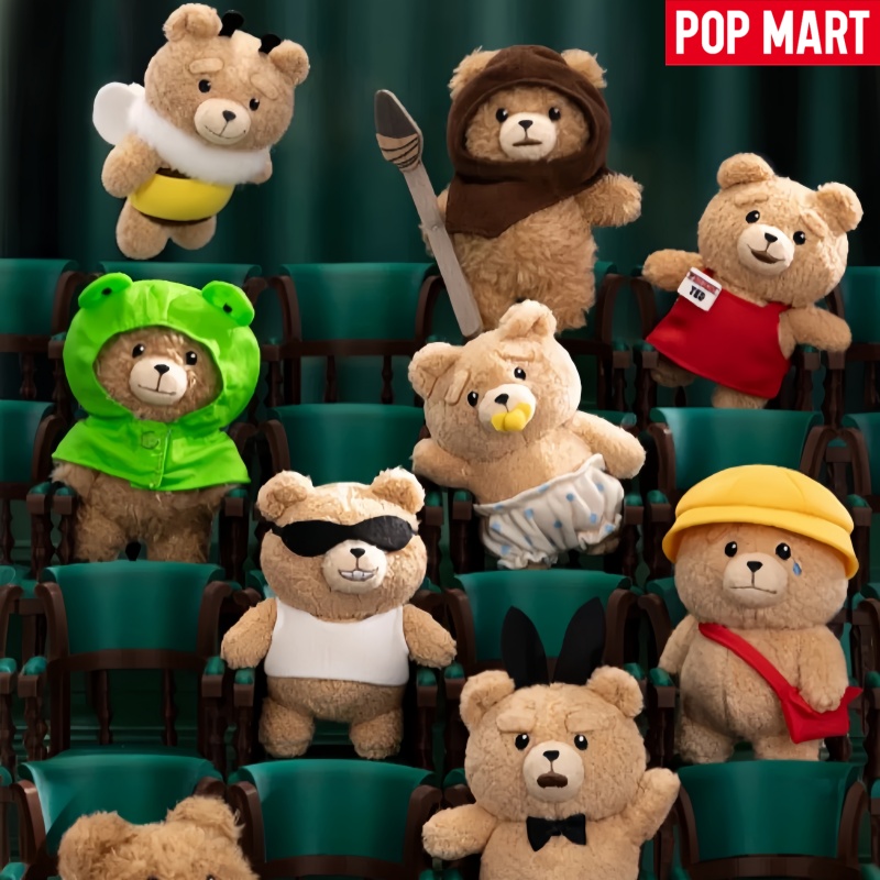 Baby Products Teddy Bear - 本物の POP MART TED2 ベイビーテッドシリーズブラインドボックスアニメフィギュアテディベア人形デスクトップおもちゃ &