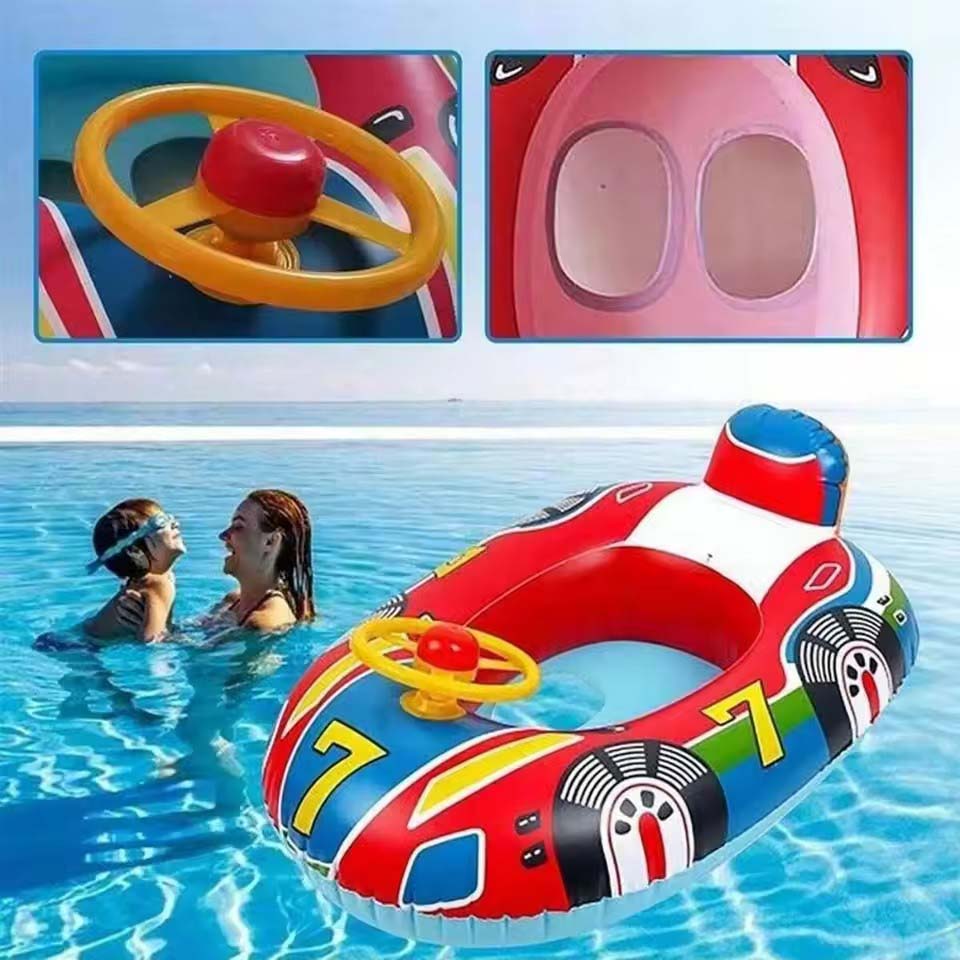 ベビー用プールフロート、かわいい車型デザイン、子供用幼児用イ - Baby Swimming Floater のレビューと価格