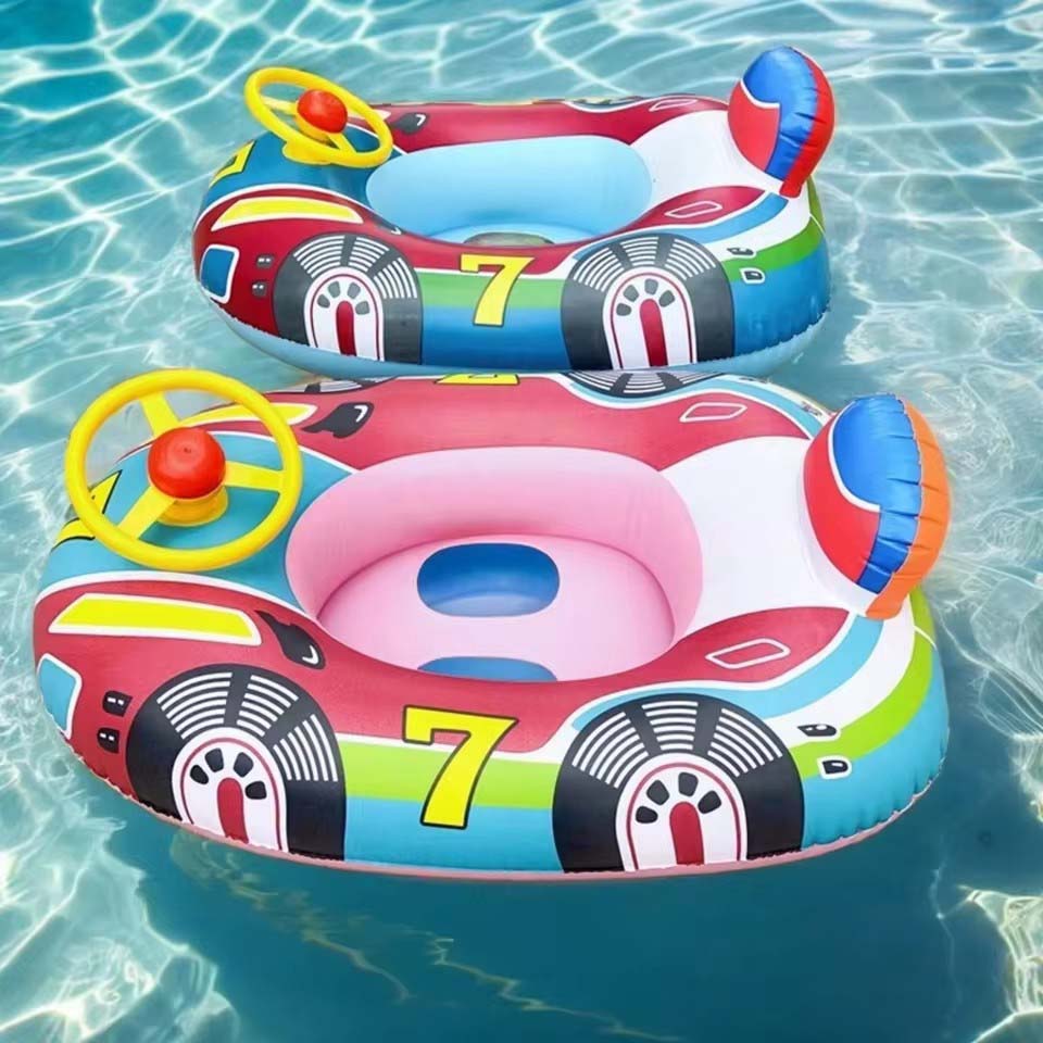 ベビー用プールフロート、かわいい車型デザイン、子供用幼児用イ - Baby Swimming Floater のレビューと価格