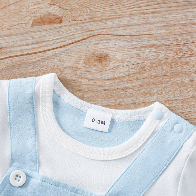 新生児服ブルーコアラヘッドプリント幼児ジャンプスーツ幼児半袖 - Baby Products On Sale のレビューと価格
