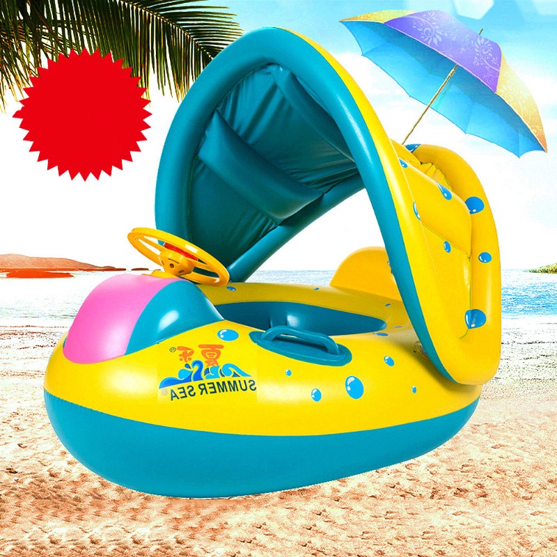 ベビースイミングフロートリング、空気注入式幼児用浮き輪、子供 - Baby Swimming Floater のレビューと価格