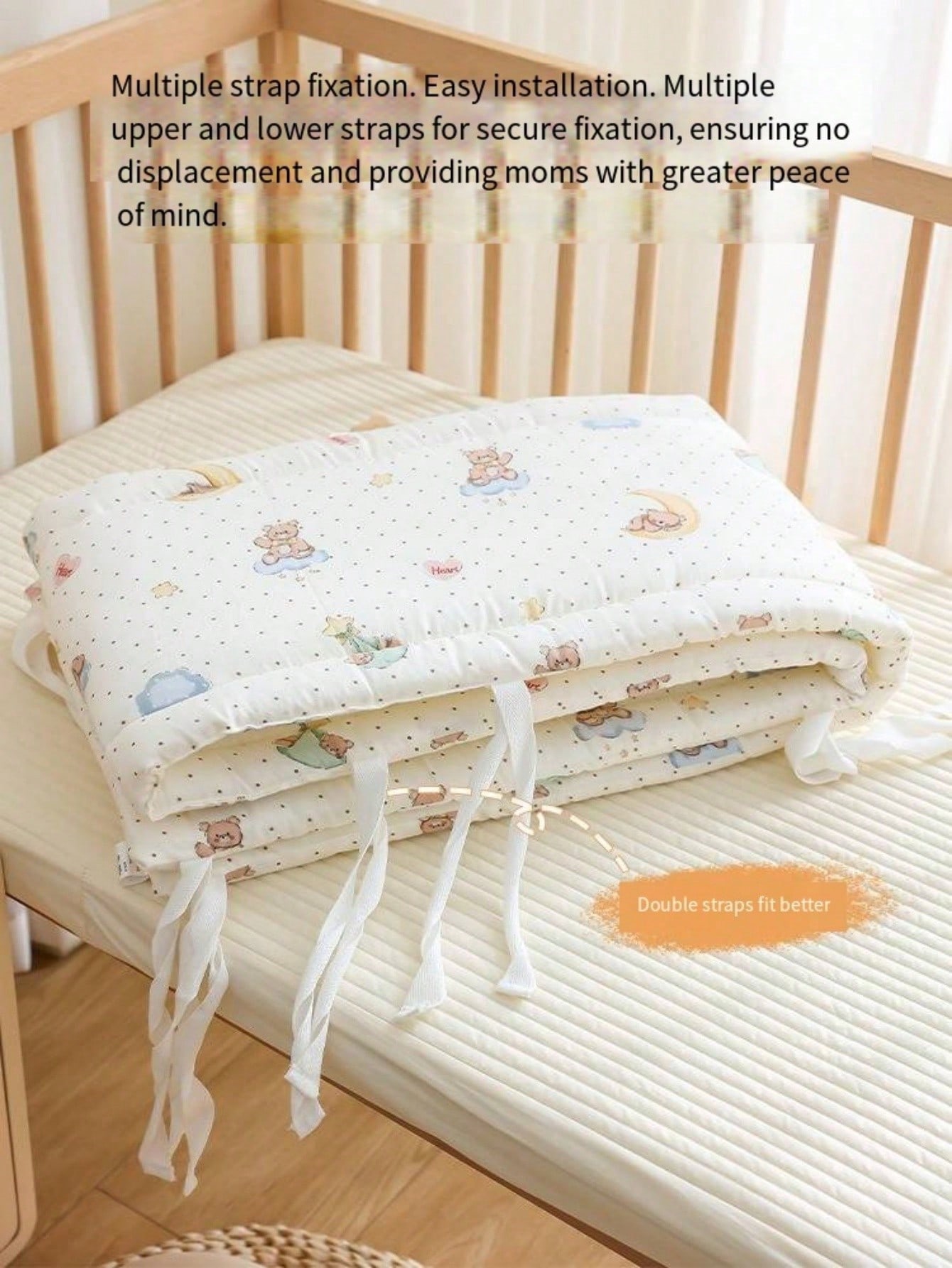 ベビーバンパー ベビーベッドバンパー保護ベッド枕クッション  - Baby Products Best のレビューと価格