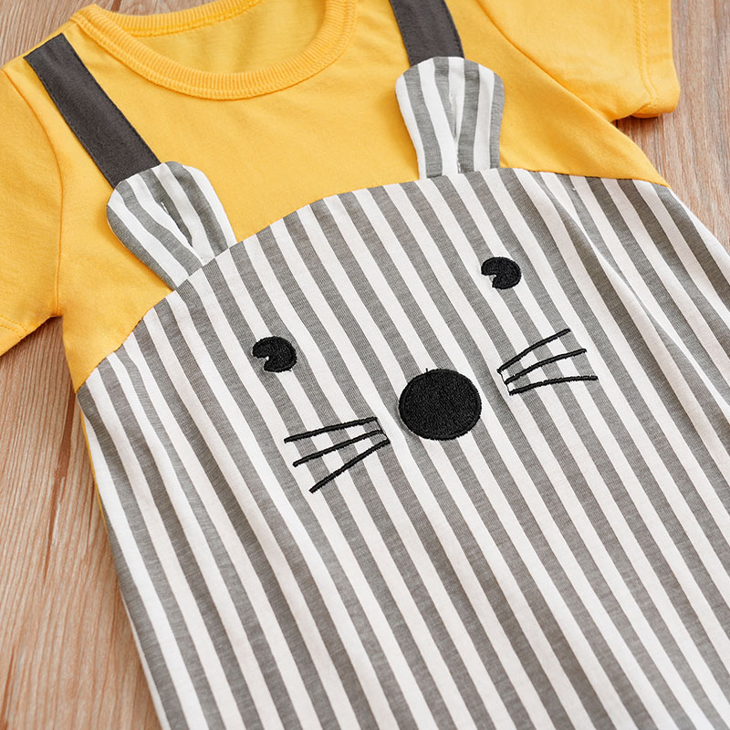 新生児用半袖ロンパース,ユニセックス服,スタンディングイヤー - Baby Products On Sale のレビューと価格
