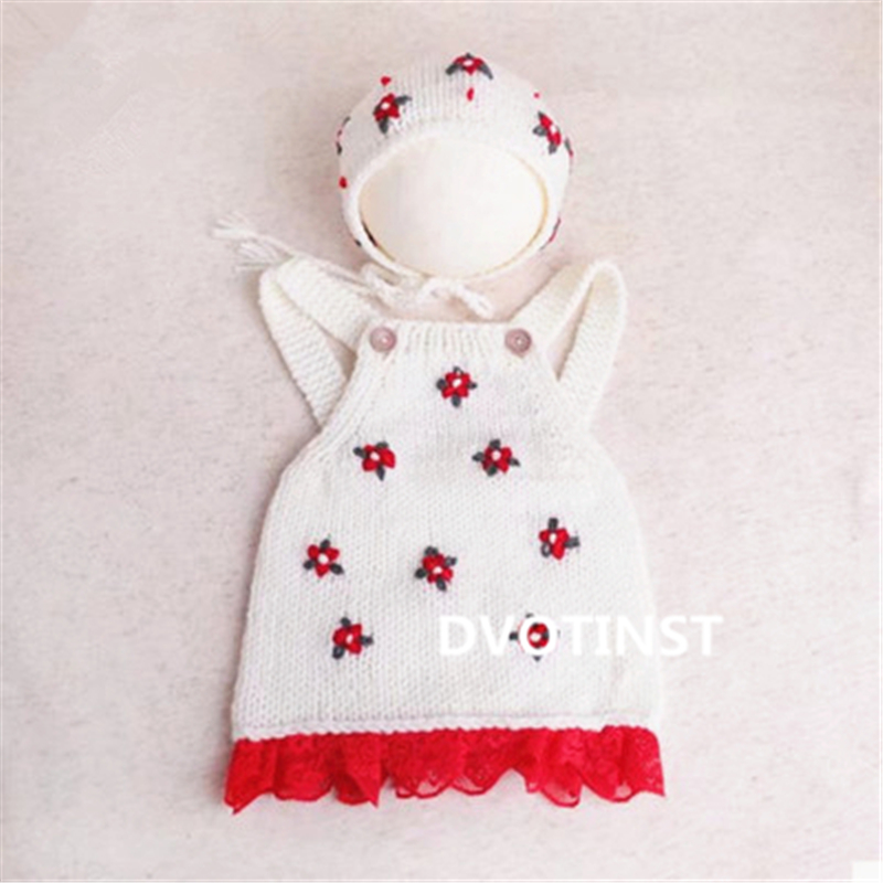 新生児の写真撮影の小道具かぎ針編みニット服帽子衣装セット F - Baby Products Useful のレビューと価格