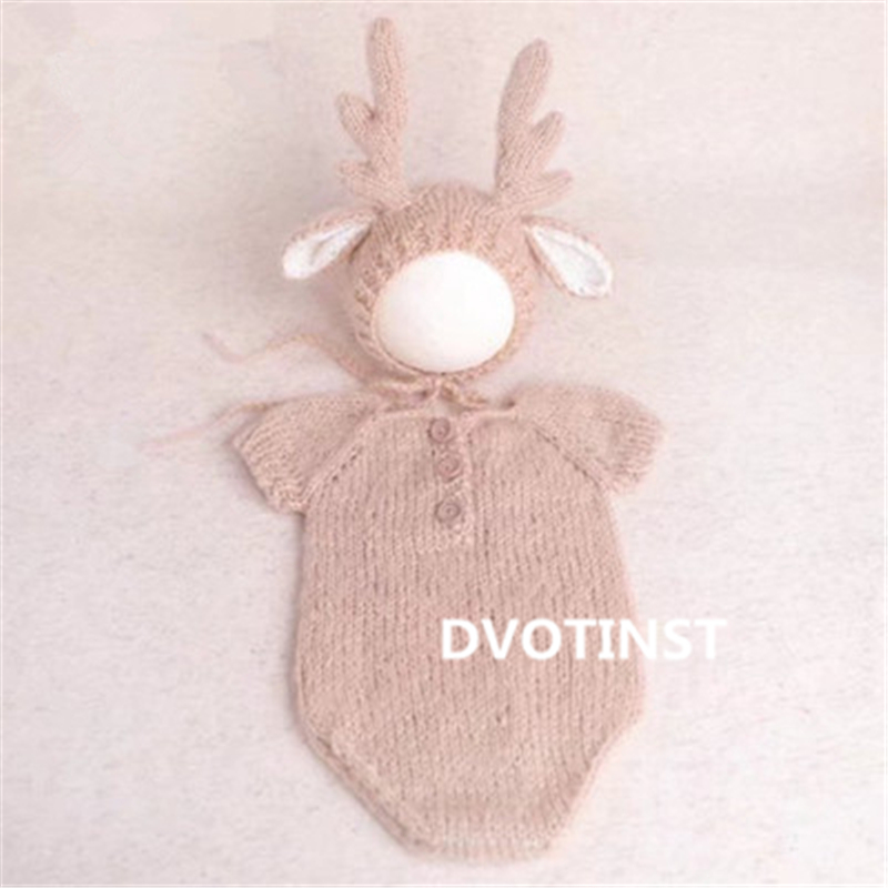 新生児の写真撮影の小道具かぎ針編みニット服帽子衣装セット F - Baby Products Useful のレビューと価格
