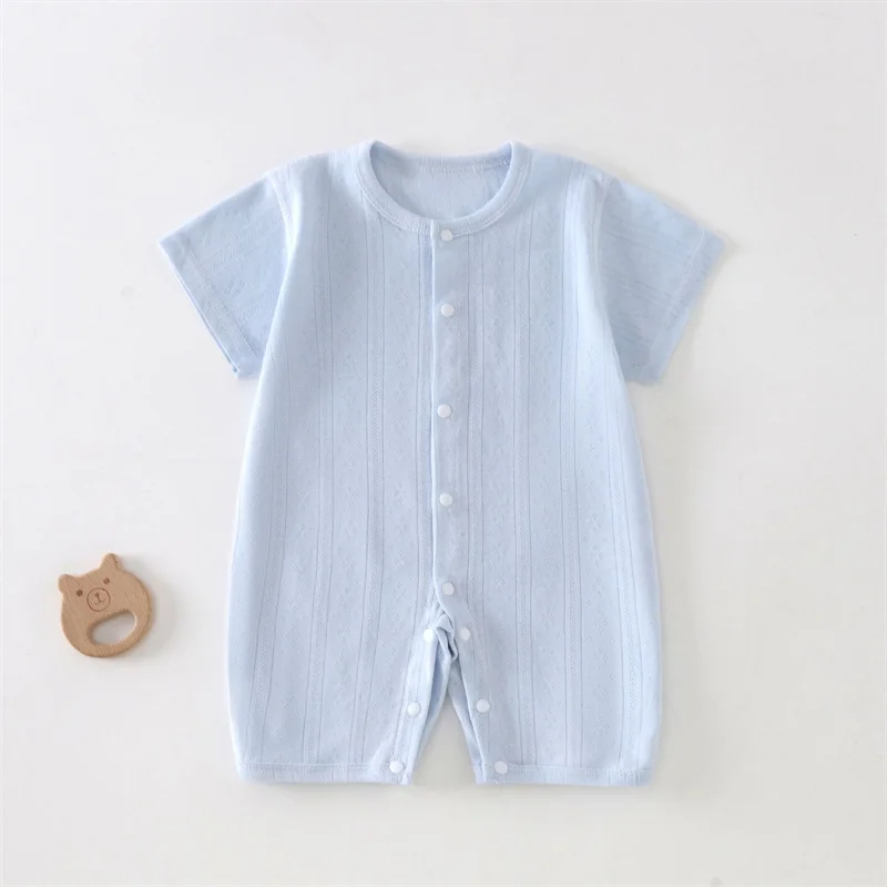 幼児ベビーコットンロンパース夏用メッシュ通気性シームレススリ - Baby Products On Sale のレビューと価格