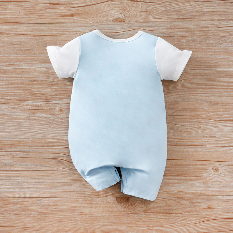新生児フェイクツーピースサスペンダーピンクブルーキリン柔らか - Baby Products On Sale のレビューと価格