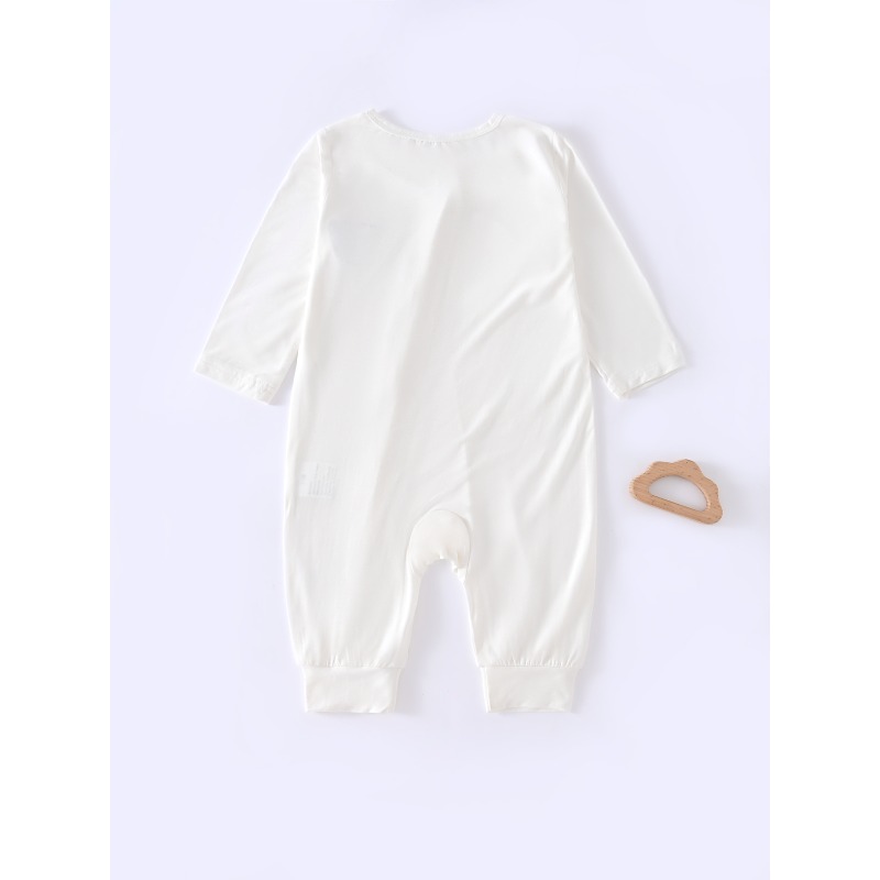竹繊維の長袖ワンピース、無地、ジッパー付きロンパース、乳幼児 - Baby Products On Sale のレビューと価格