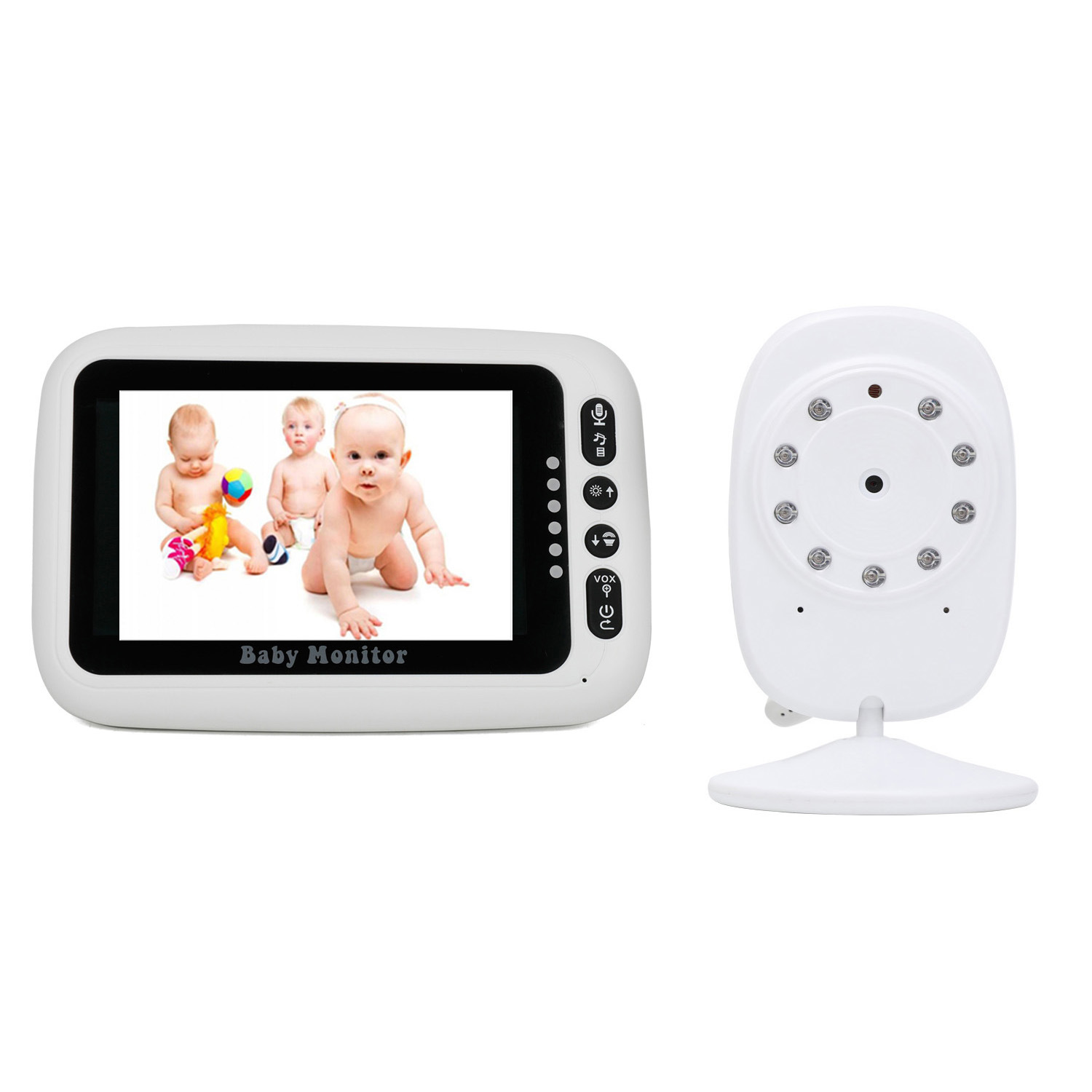 4.3インチLCDスクリーンワイヤレスビデオベビーモニターイ - Wireless Baby Monitor のレビューと価格