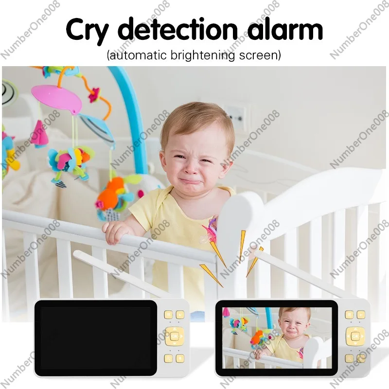 5インチHDベビーモニター、ワイヤレスナイトビジョンカメラ、 - Wireless Baby Monitor のレビューと価格