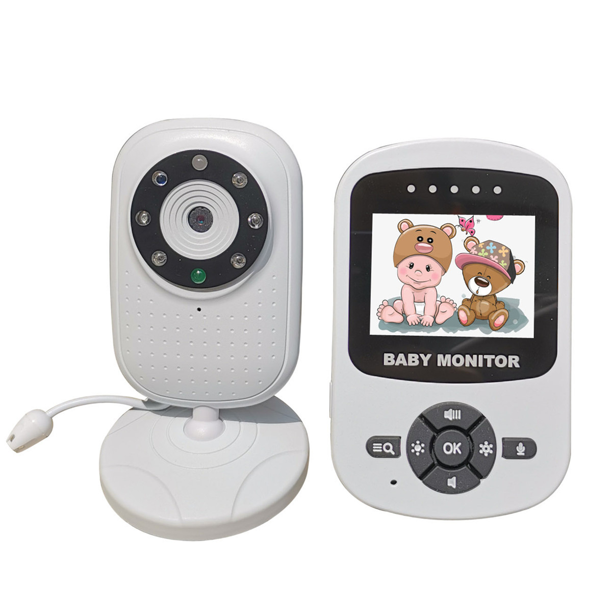 2.4インチTFTスクリーンビデオベビーモニターバッテリーセ - Wireless Baby Monitor のレビューと価格