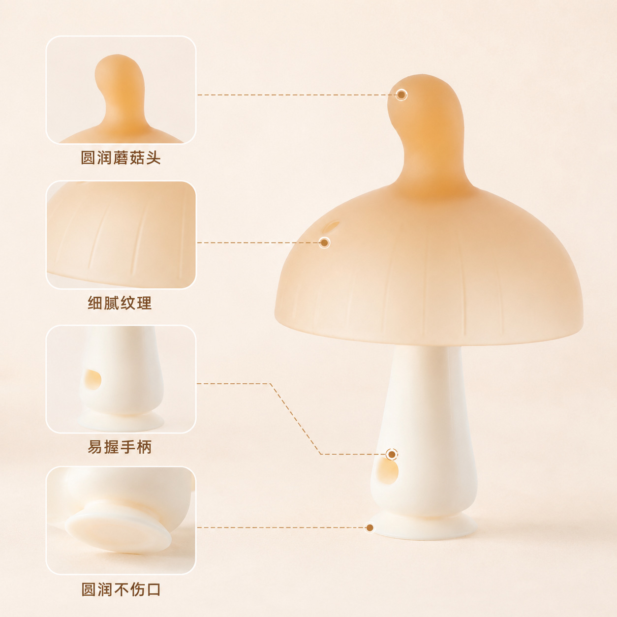 ソメニー 新食品グレードシリコン製きのこ型ベビー歯固めおもち - Baby Products Best のレビューと価格