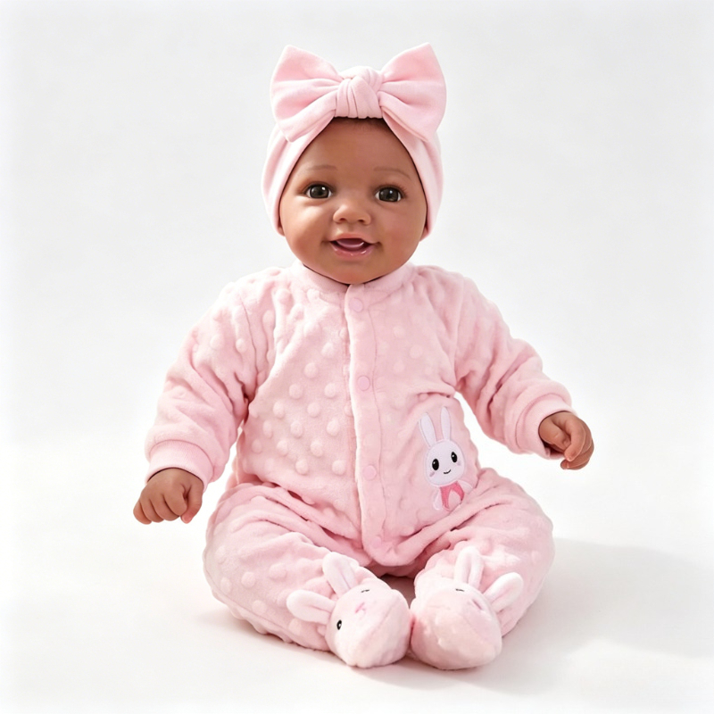 43cm リボーン幼児人形 笑顔の褐色肌の女の子人形 手描き - Baby Products Drawing のレビューと価格