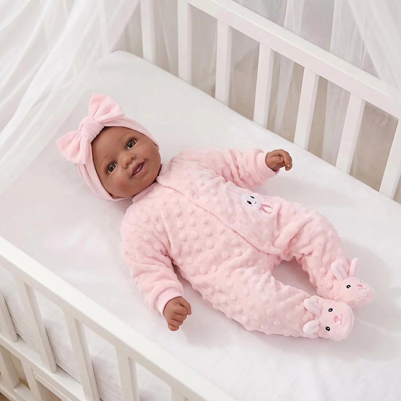 43cm リボーン幼児人形 笑顔の褐色肌の女の子人形 手描き - Baby Products Drawing のレビューと価格