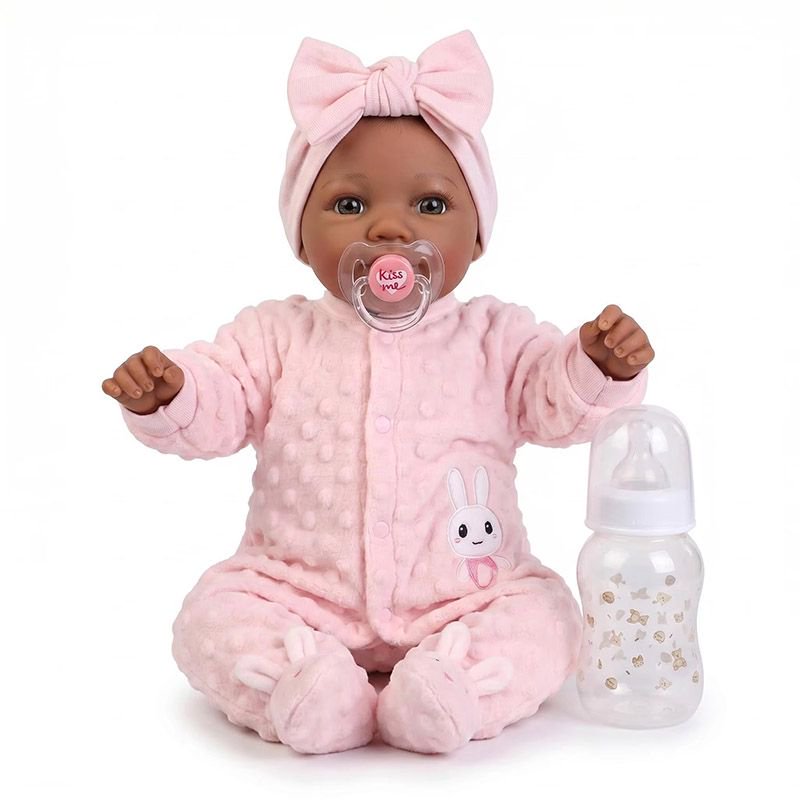 43cm リボーン幼児人形 笑顔の褐色肌の女の子人形 手描き - Baby Products Drawing のレビューと価格